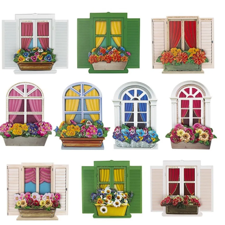 3-D Motive, Fenster & Blumenkästen, 7-10cm, 10 Motive