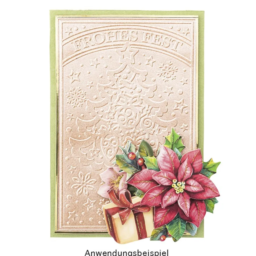 3-D Motive, Festliche Weihnachtssterne, 7-9cm, 10 Motive