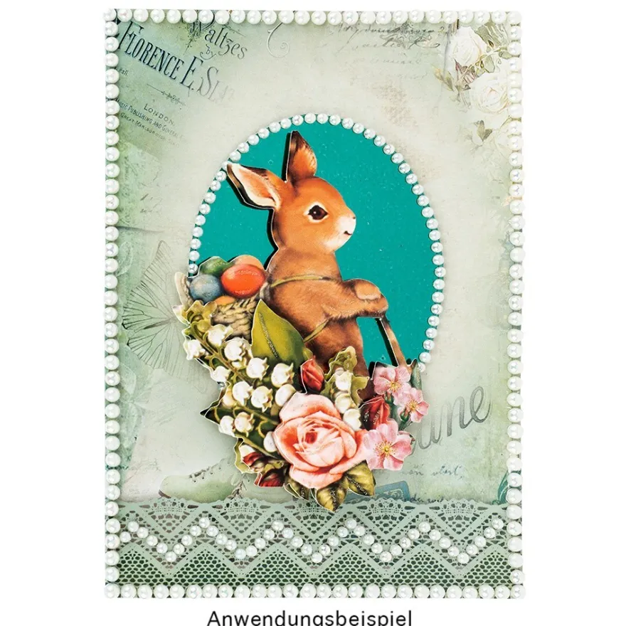 3-D Motive, Fleißige Hasen, 6-10,5cm, 10 Motive