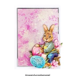3-D Motive, Fröhliche Osterhasen, 7-10,5cm, 10 Motive