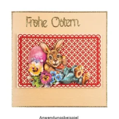 3-D Motive, Fröhliche Osterhasen, 7-10,5cm, 10 Motive