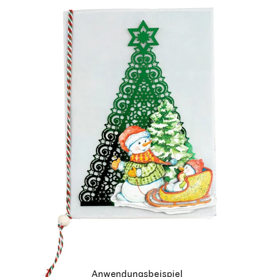 3-D Motive, Fröhliche Schneemänner, 6-10cm, 10 Motive