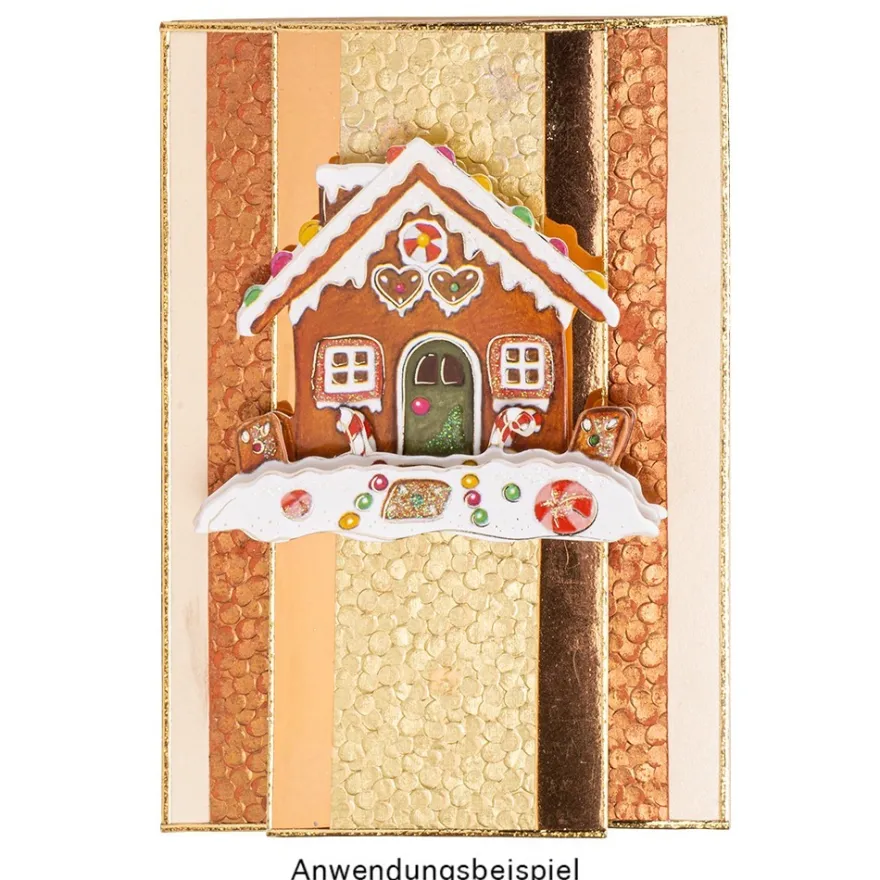 3-D Motive, Fröhliche Weihnachten, Gold-Gravur, 10 Motive