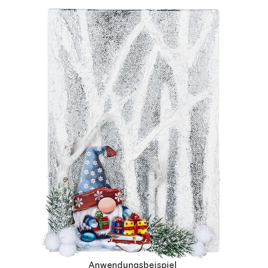 3-D Motive, Fröhliche Winter-Wichtel, 6,5-11cm, 10 Motive