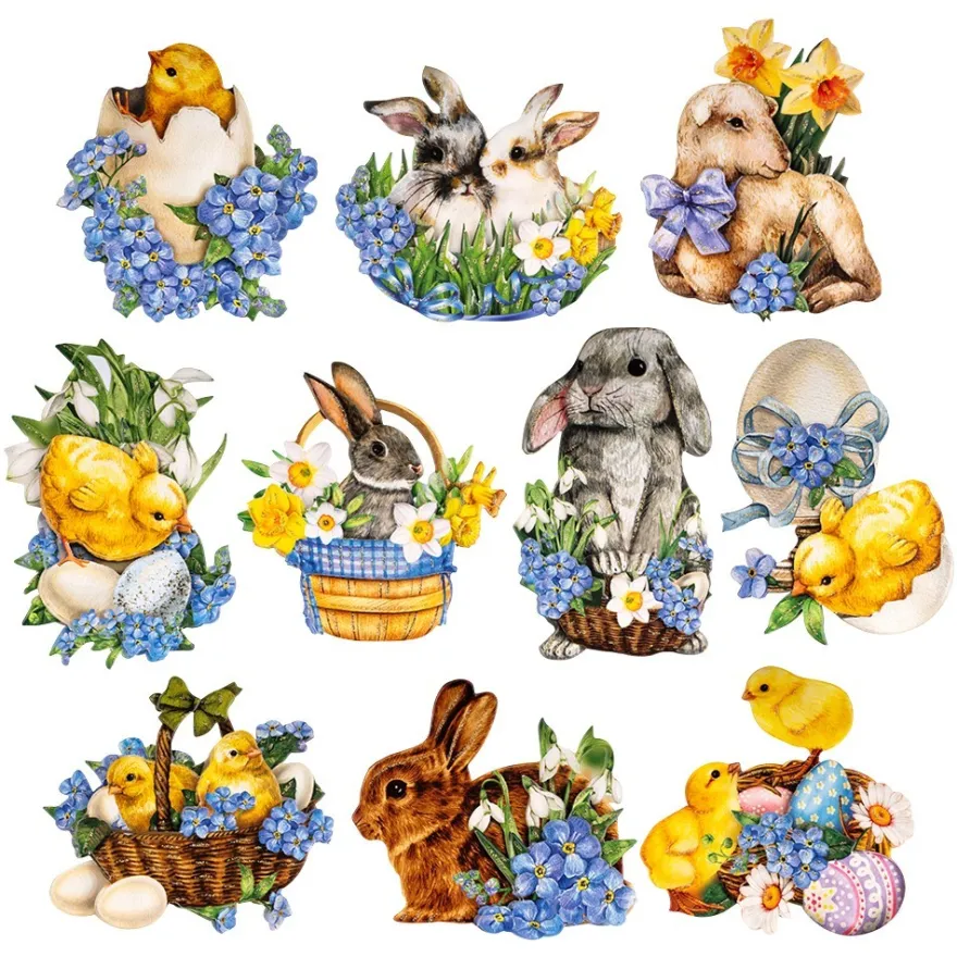 3-D Motive, Frühlingsboten, 6-10cm, 10 Motive