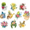 3-D Motive, Frühlingserwachen, 5-8,5cm, 10 Motive