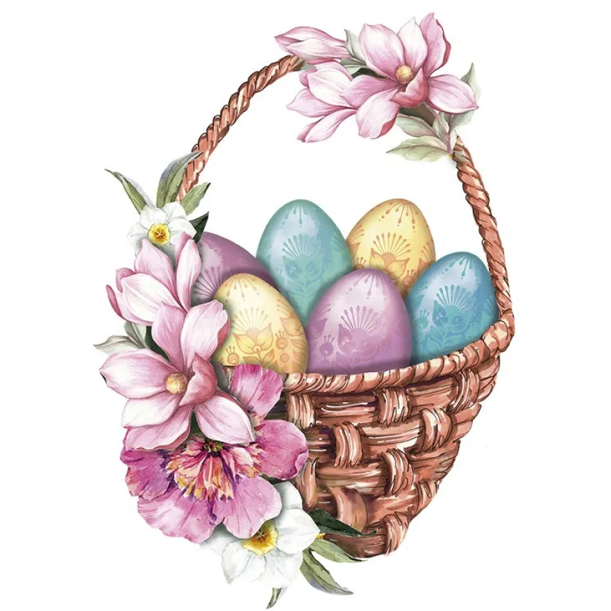 3-D Motive, Frühlingskörbchen, 6,5-10,5cm, 10 Motive