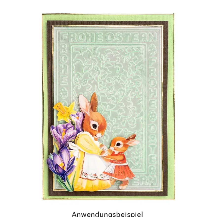 3-D Motive, Hasenfamilie, 5,5-10cm, 10 Motive