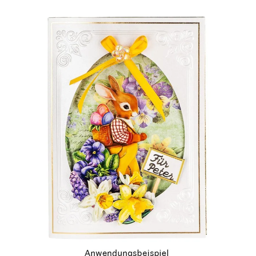 3-D Motive, Hasenfamilie, 5,5-10cm, 10 Motive