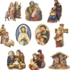 3-D Motive, Heilige Familie, Gold-Gravur, 6-10cm, 10 Motive