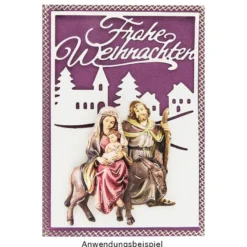 3-D Motive, Heilige Familie, Gold-Gravur, 6-10cm, 10 Motive