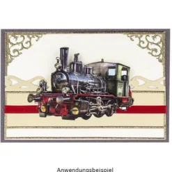 3-D Motive, Historische Lokomotiven, 4,5-10,5cm, 10 Motive