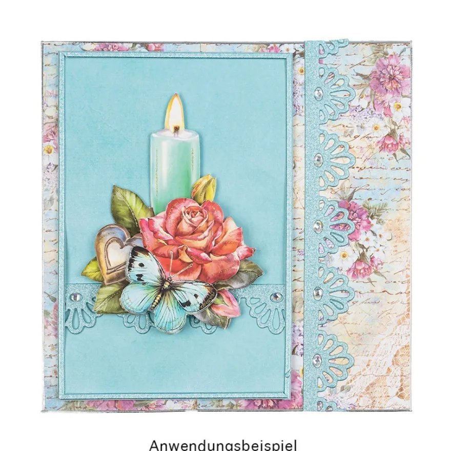 3-D Motive, Kerzen-Glückwünsche, 7-10cm, 10 Motive