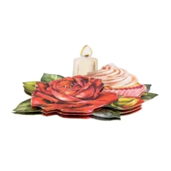 3-D Motive, Kerzen-Glückwünsche, 7-10cm, 10 Motive
