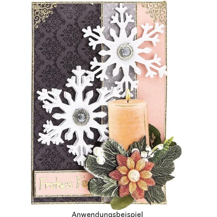3-D Motive, Kerzen "Winterzeit", 7-11cm, 10 Motive