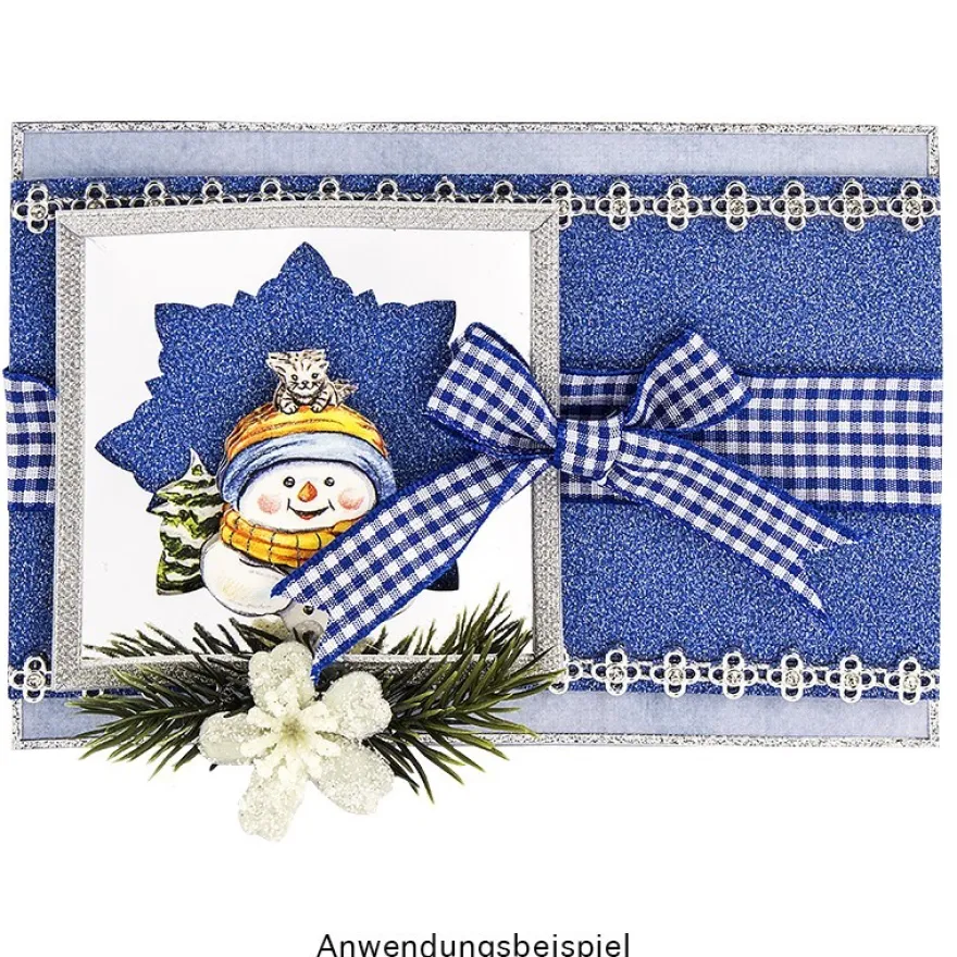 3-D Motive, Knuddelige Schneemänner, 6,5-8cm, 10 Motive