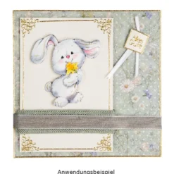 3-D Motive, Knuffige Hasen, 6,5-9cm, 10 Motive
