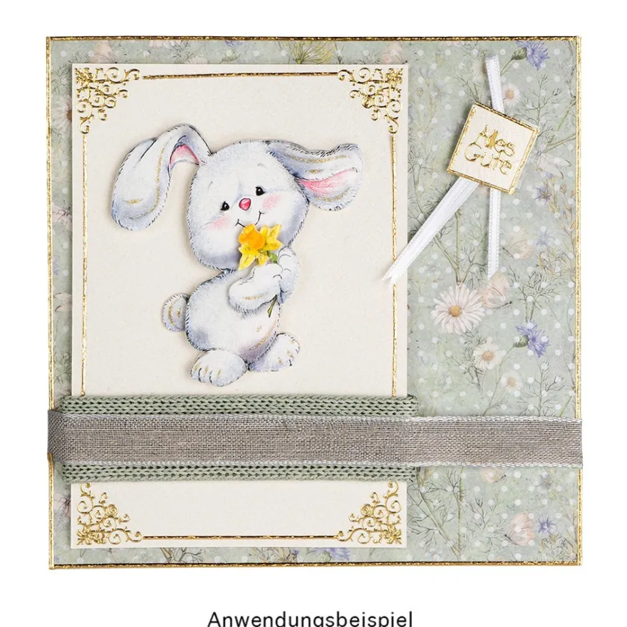 3-D Motive, Knuffige Hasen, 6,5-9cm, 10 Motive