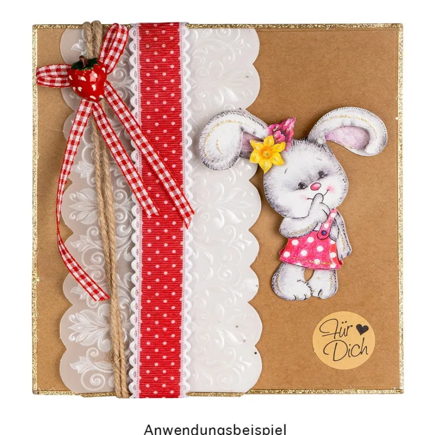 3-D Motive, Knuffige Hasen, 6,5-9cm, 10 Motive