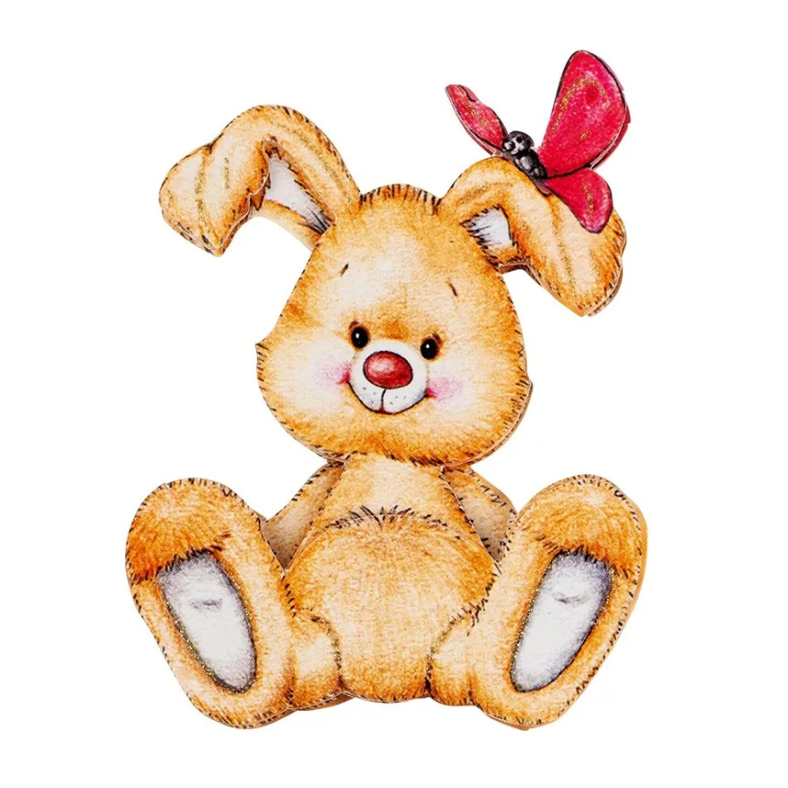 3-D Motive, Knuffige Hasen, 6,5-9cm, 10 Motive