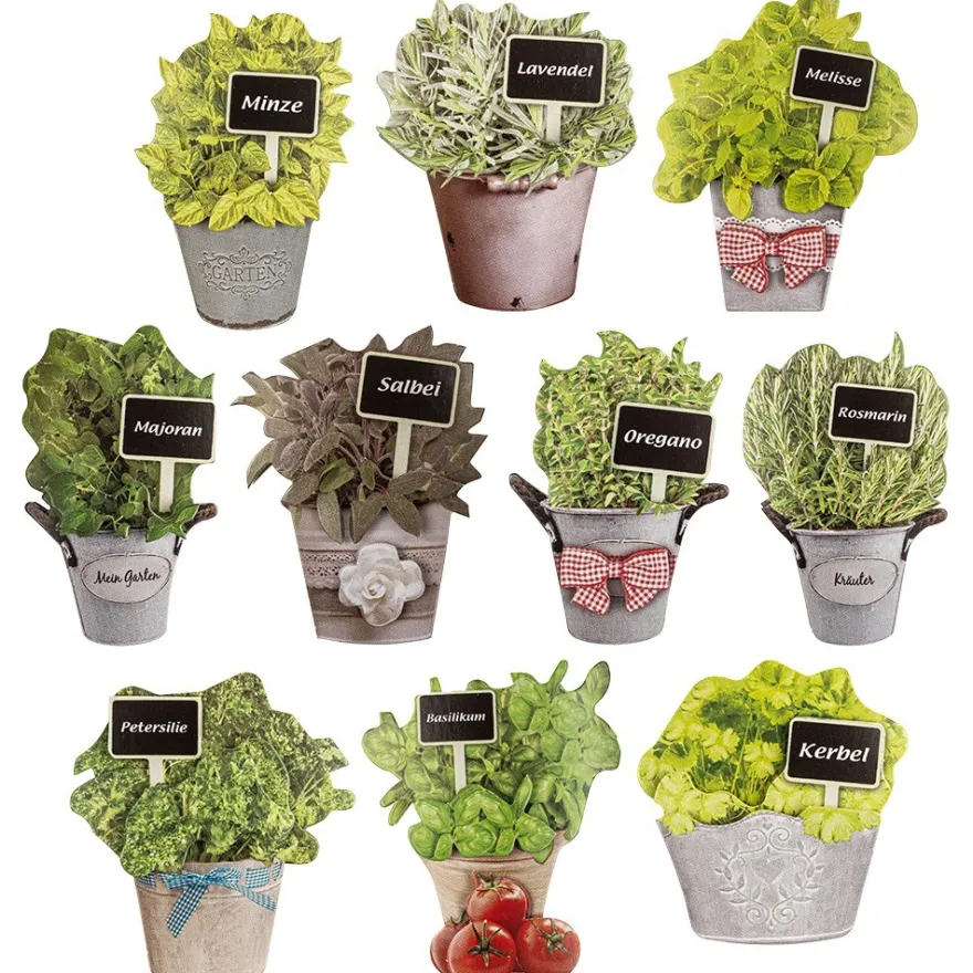 3-D Motive, Kräuter, 5-8cm, 10 Motive