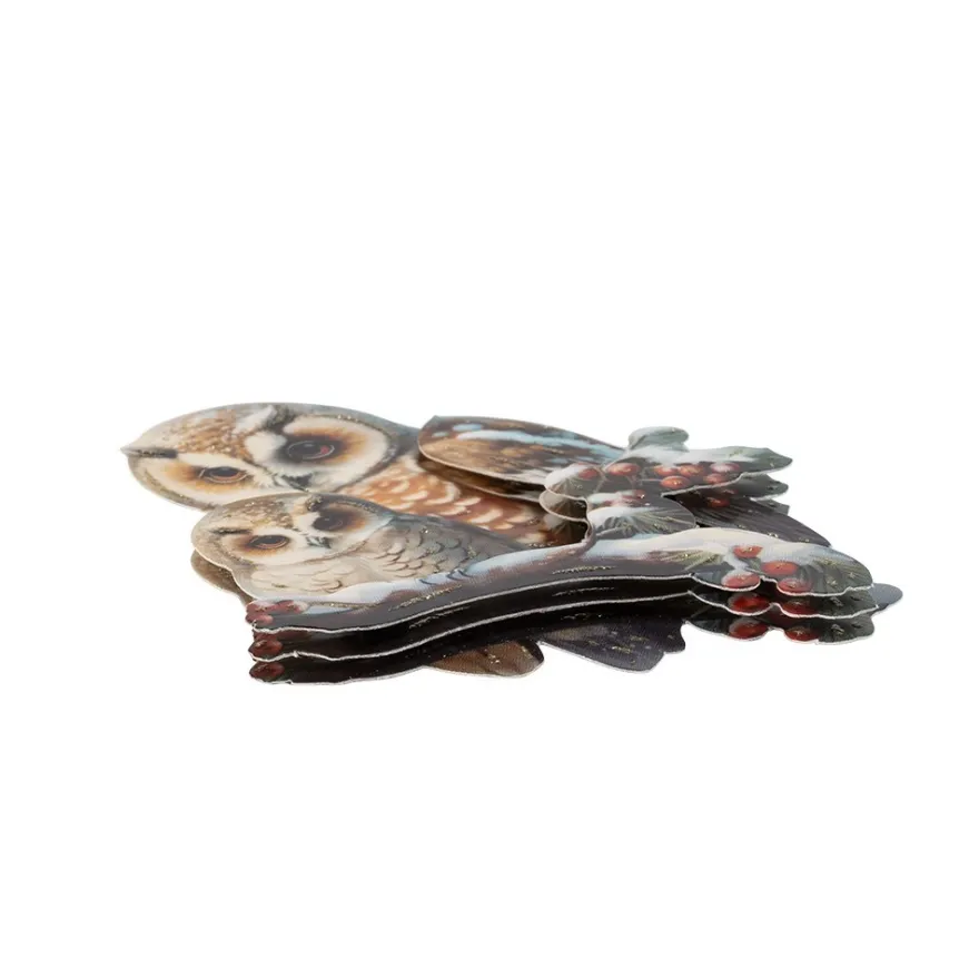3-D Motive, Kuschel-Eulen, 6,5-9cm, 10 Motive