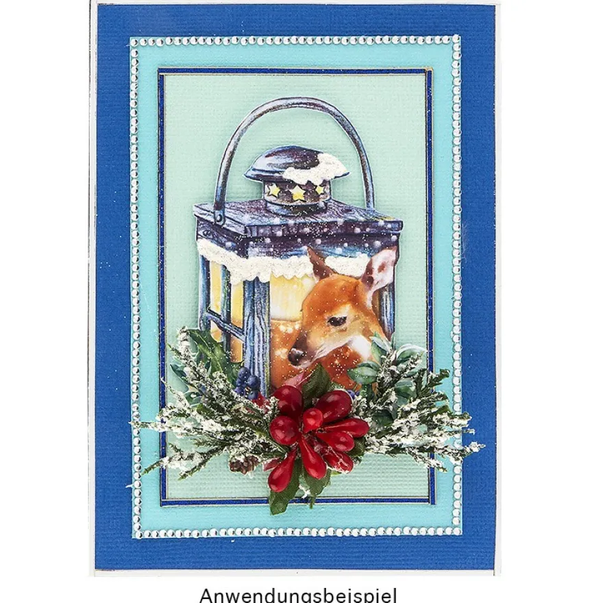 3-D Motive, Laternen & Tiere im Winter, 6-11cm, 10 Motive