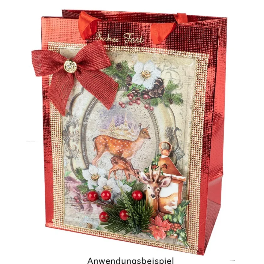3-D Motive, Laternen & Tiere im Winter, 6-11cm, 10 Motive