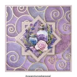 3-D Motive, Lavendel, 6,5-9,5cm, 10 Motive