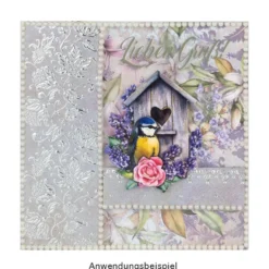 3-D Motive, Lavendel, 6,5-9,5cm, 10 Motive