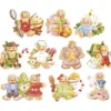 3-D Motive, Lebkuchen-Familie, 6,5-10cm, 10 Motive