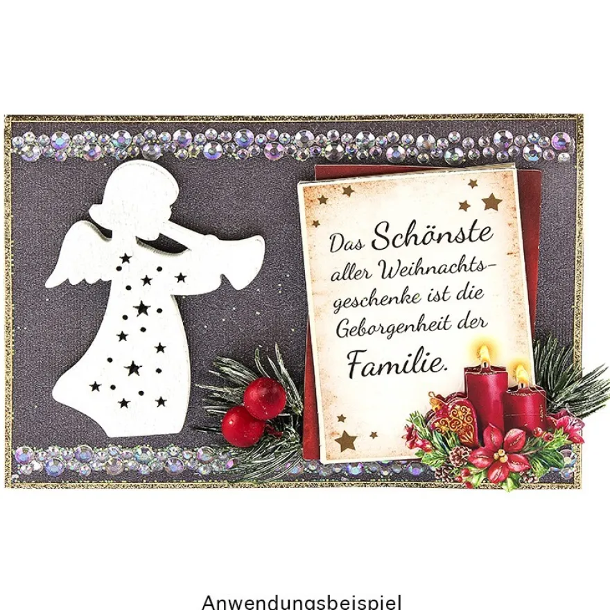 3-D Motive, Liebe Weihnachtsgrüße, 7cm x 9,5cm, 10 Motive