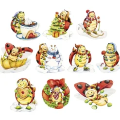 3-D Motive, Lucky Lo im Winter, 5,5-8cm, 10 Motive