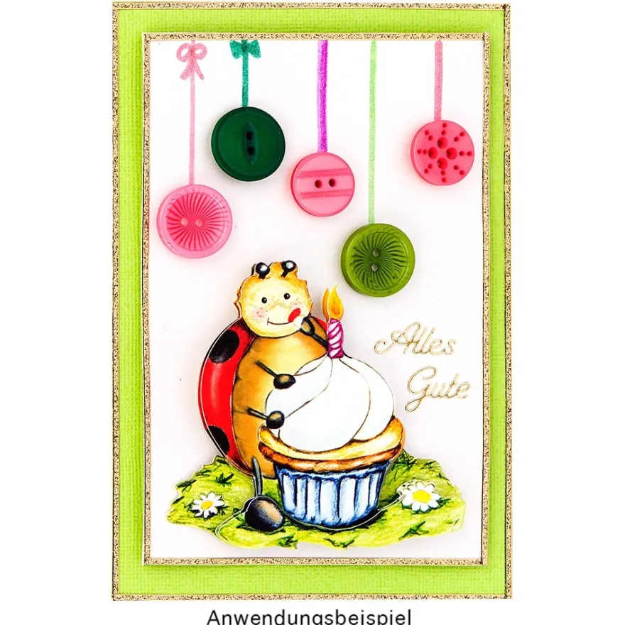 3-D Motive, Marienkäfer "Lucky Lo", 6-9,5cm, 10 Motive