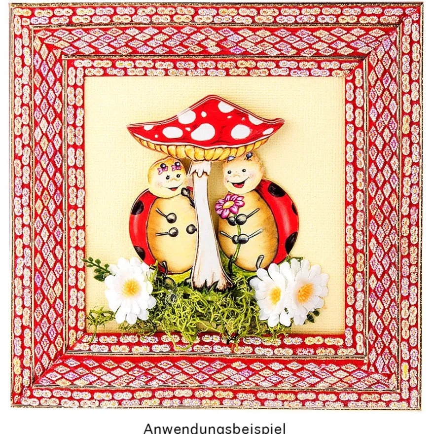 3-D Motive, Marienkäfer "Lucky Lo", 6-9,5cm, 10 Motive