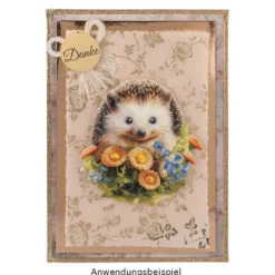 3-D Motive, Niedliche Igel, 7,5-8,5cm, 10 Motive
