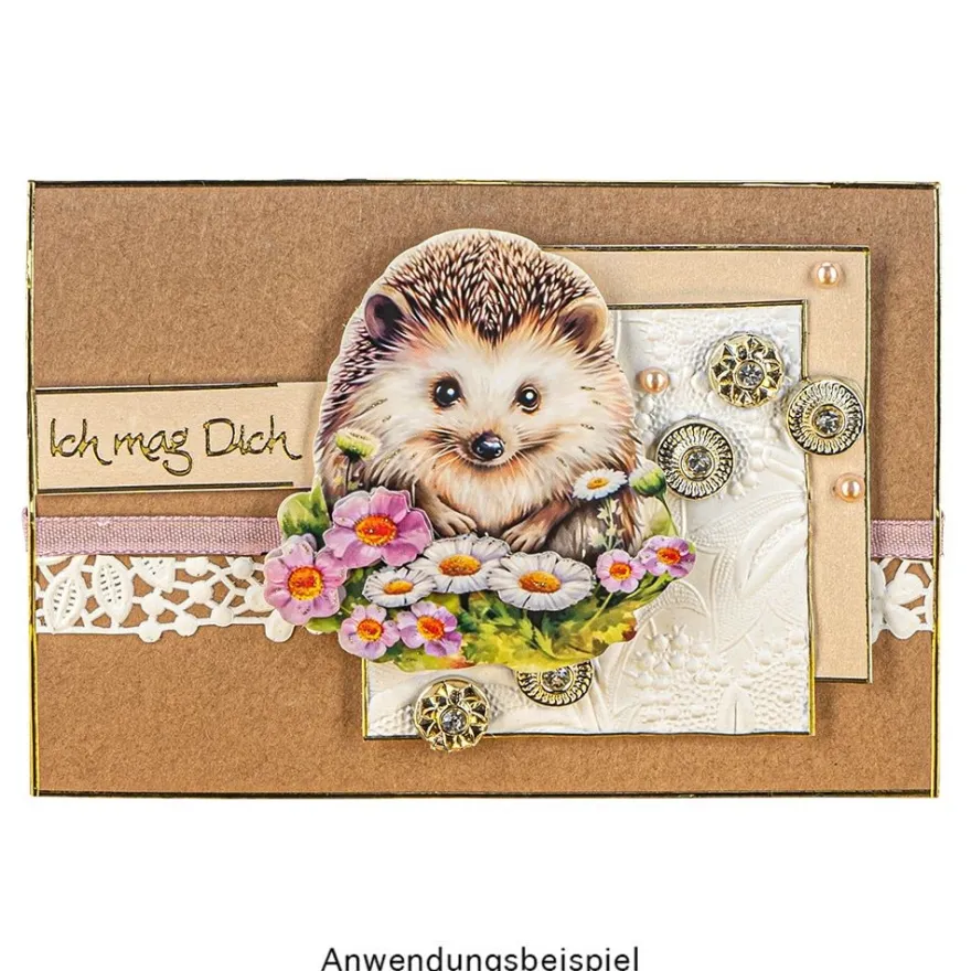 3-D Motive, Niedliche Igel, 7,5-8,5cm, 10 Motive