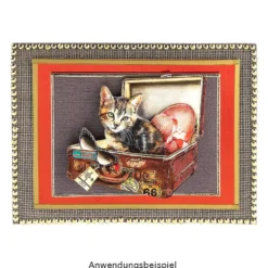 3-D Motive, Niedliche Katzen, 6,5-9cm, 10 Motive
