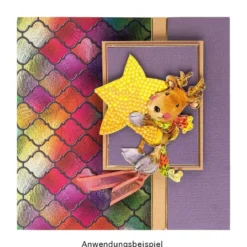 3-D Motive, Niedliche Weihnachts-Elche, 8-9,5cm, 10 Motive