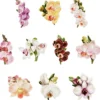 3-D Motive, Orchideen, Gold-Gravur, 6-11cm, 10 Motive