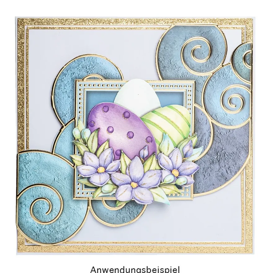 3-D Motive, Ostereier mit Blumen, 7,5-9,5cm, 10 Motive