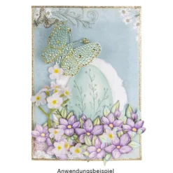 3-D Motive, Ostereier mit Blumen, 7,5-9,5cm, 10 Motive