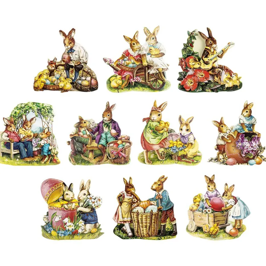 3-D Motive, Osterfreude, Gold-Gravur, 6,5cm, 10 Motive
