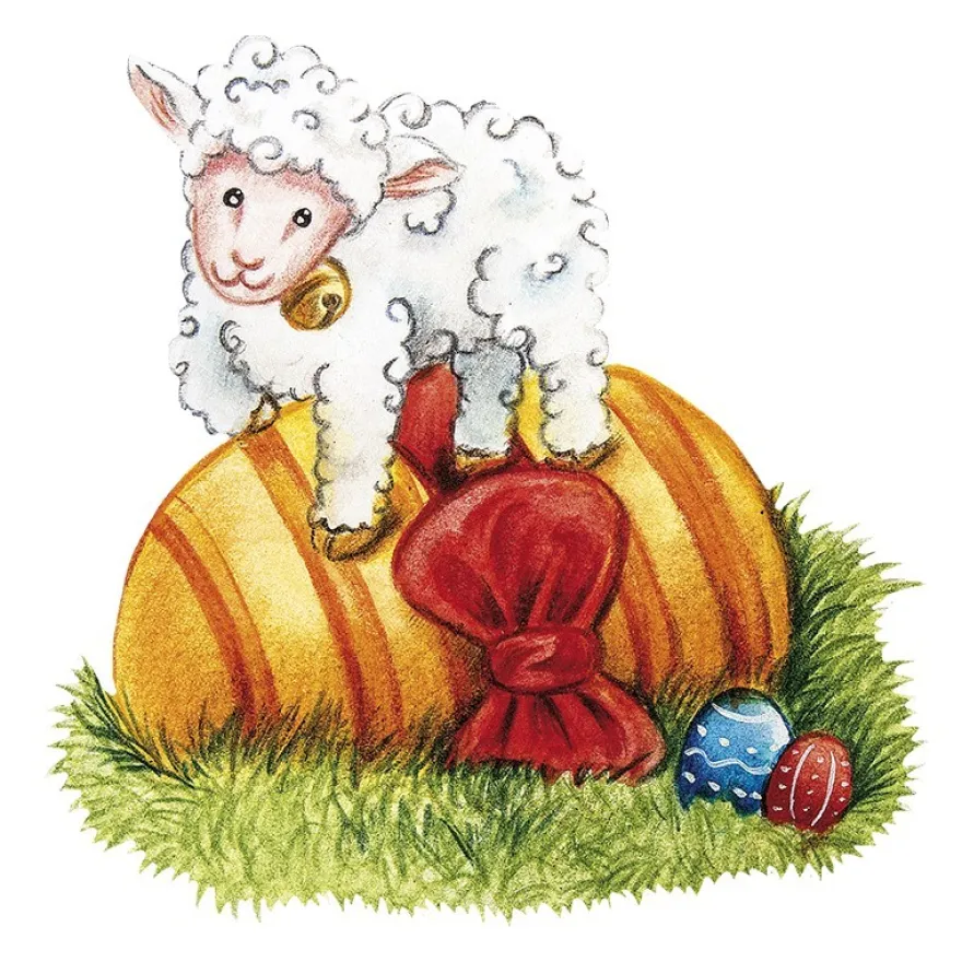 3-D Motive, Osterlämmchen, 5,5-9cm, 10 Motive