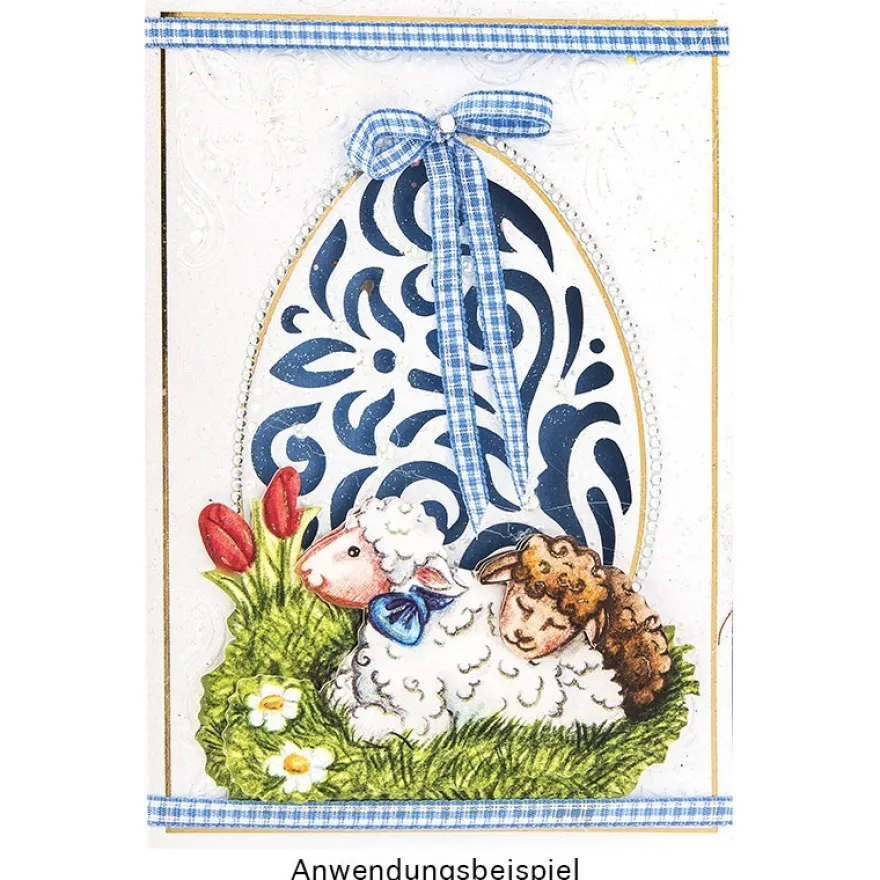 3-D Motive, Osterlämmchen, 5,5-9cm, 10 Motive