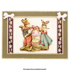 3-D Motive, Ostermotive, Gold-Gravur, 6-8cm, 10 Motive