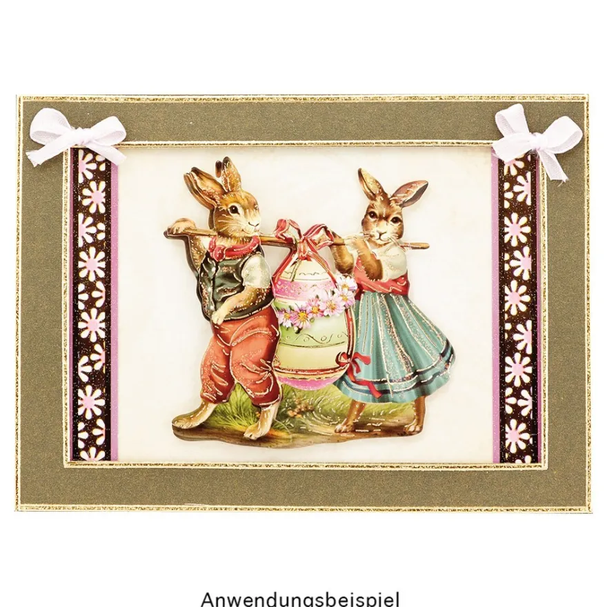 3-D Motive, Ostermotive, Gold-Gravur, 6-8cm, 10 Motive