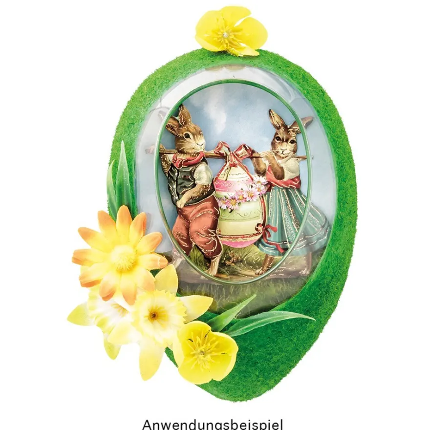 3-D Motive, Ostermotive, Gold-Gravur, 6-8cm, 10 Motive