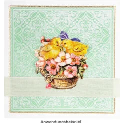 3-D Motive, Ostern, Gold-Gravur, 5,5-8cm, 10 Motive