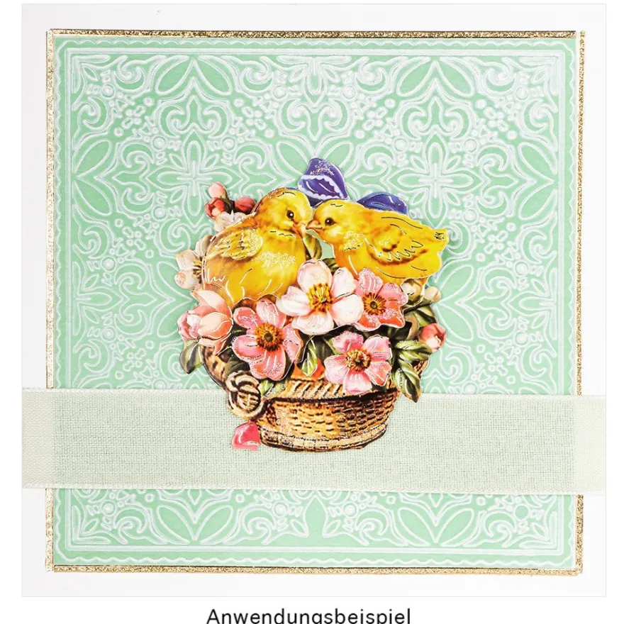 3-D Motive, Ostern, Gold-Gravur, 5,5-8cm, 10 Motive